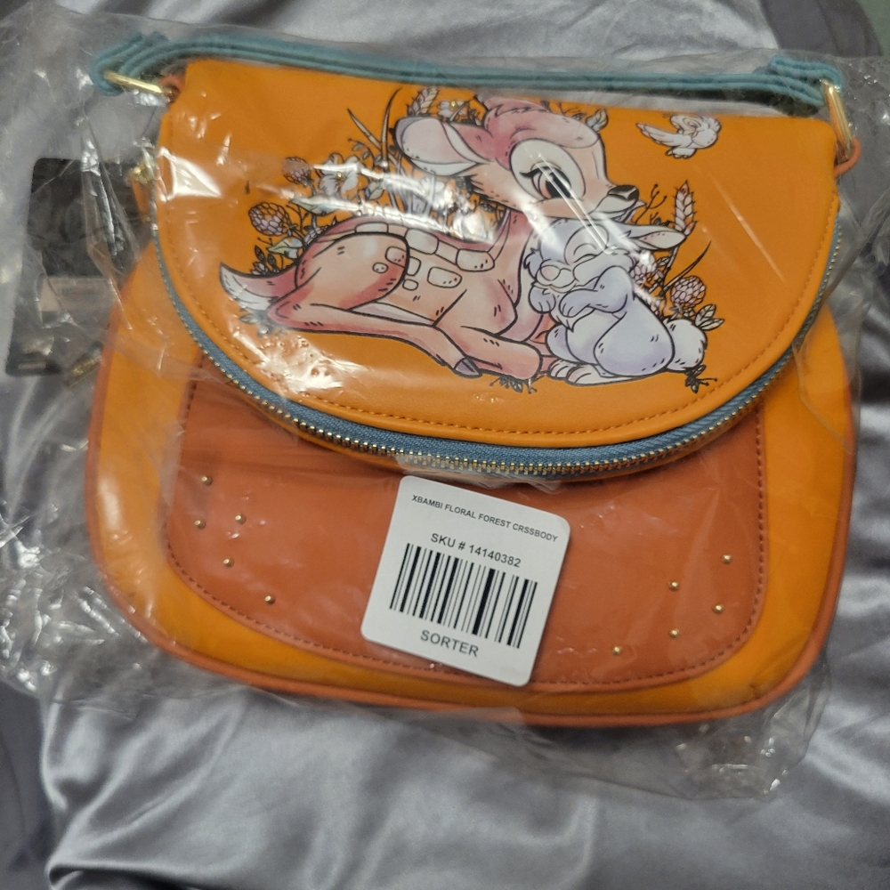 Loungefly Disney Bambi Floral Forest Crossbody Bag - BoxLunch Exclusive - Picture 5 of 5